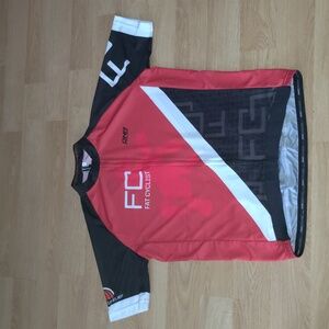 FC Fat Cyclist Full Zipper Short Sleeve Cycling Jersey 3XL NWT